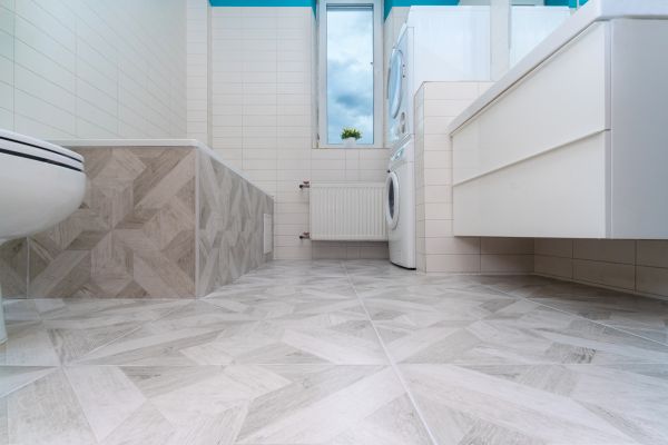 Bathroom Floor Remodeling in Herndon